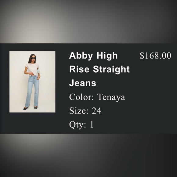Reformation .:. Abby Straight Leg Jeans in Tenaya - Picture 9 of 11